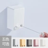 Gun ash invisible clothes drying rope, clothes drying rope, indoor no need for drilling, bathroom balcony telescopic steel wire rope storage Specification image